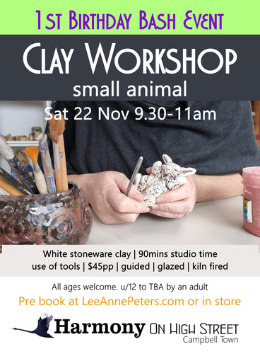 CLAY WORKSHOP - small animal