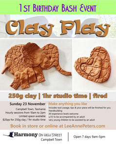 CLAY PLAY - Sun 23 Nov
