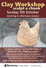 Load image into Gallery viewer, CLAY WORKSHOP - sculpt a chook