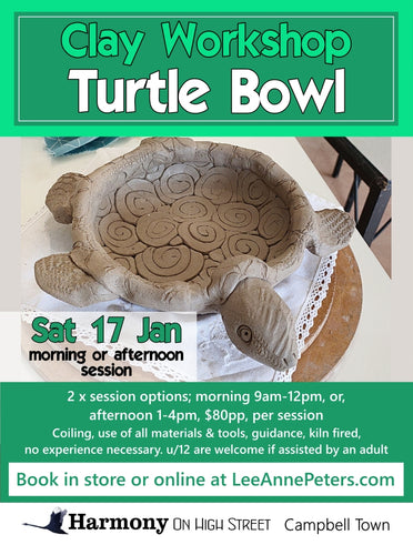 CLAY WORKSHOP - Turtle Bowl