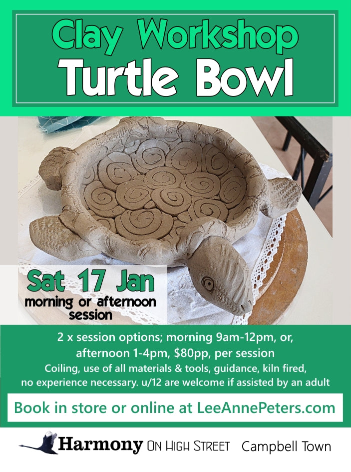 CLAY WORKSHOP - Turtle Bowl