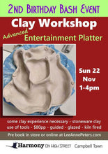Load image into Gallery viewer, CLAY WORKSHOP - Entertainment Platter (advanced)