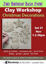 Load image into Gallery viewer, CLAY WORKSHOP - Christmas Decorations