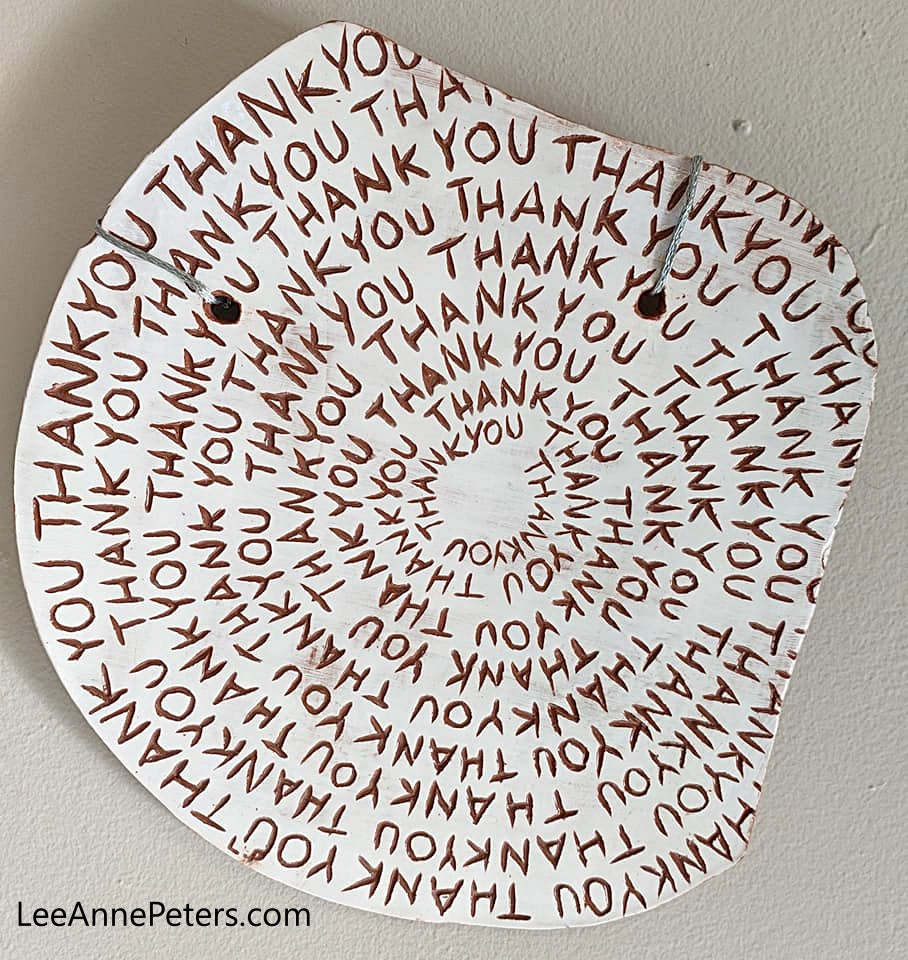 Thank you - hanging tile