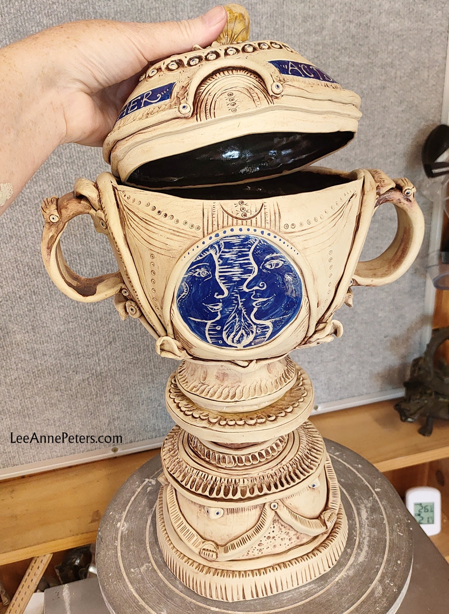Lidded Bowl - centre piece