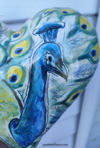 Peacock Heart - medium