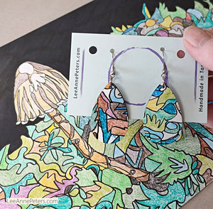 Art Earrings - hook style