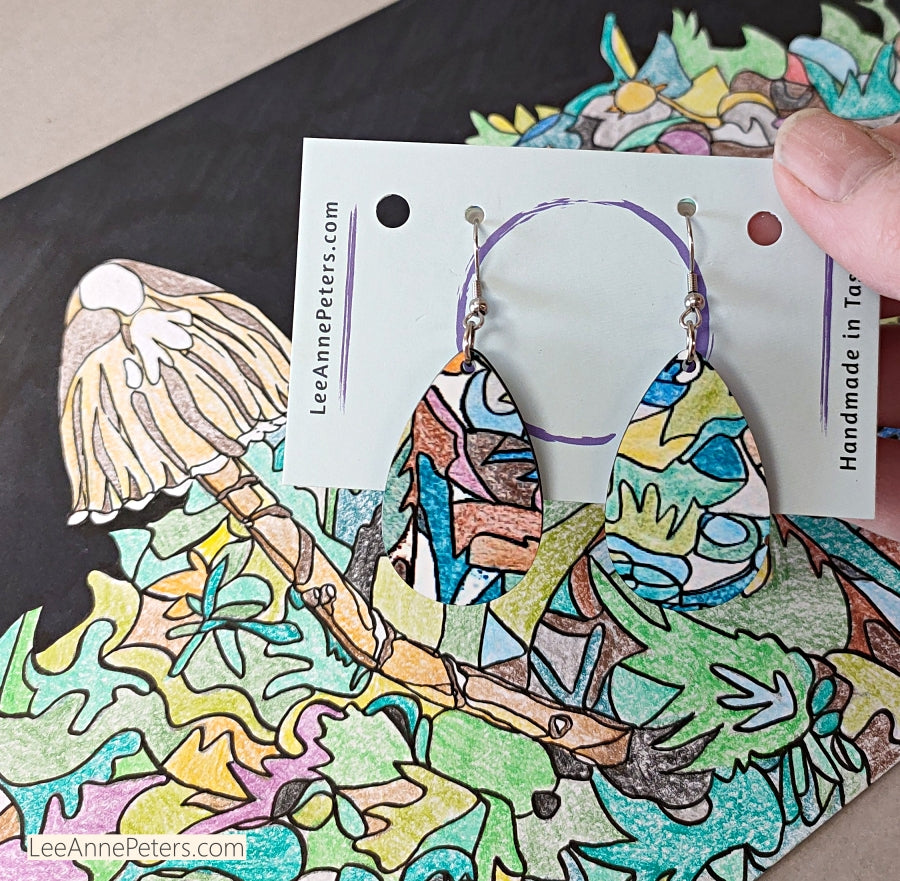 Art Earrings - hook style