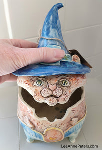 Cat Witch Jar - Med Large