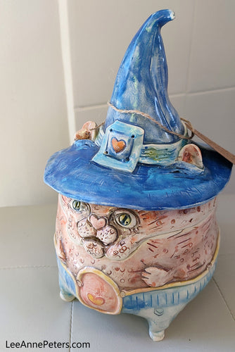 Cat Witch Jar - Med Large