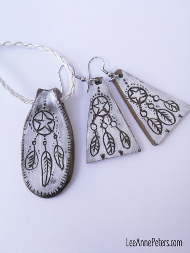 Jewellery Talisman & earrings - Dreamcatcher