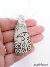 Load image into Gallery viewer, Jewellery Talisman - white raven