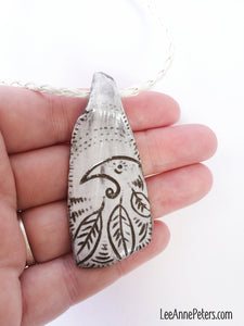 Jewellery Talisman - white raven